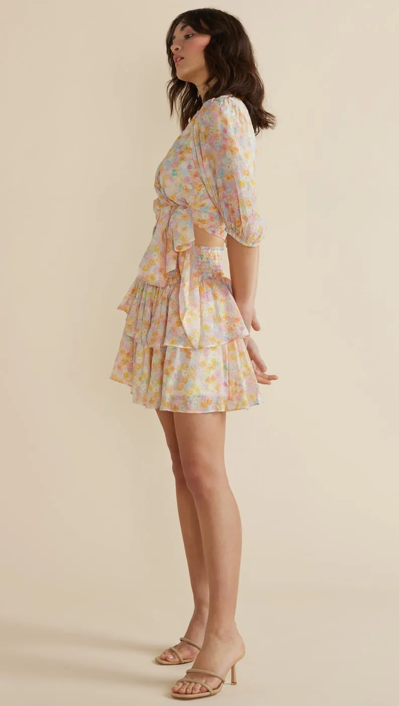 Elvire Mini Skirt sold by Belletique