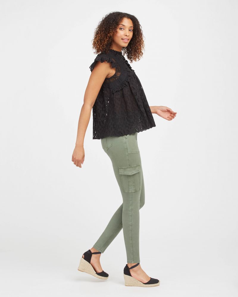 Stretch Twill Ankle Cargo Pant sold by Belletique product image thumbnail 3