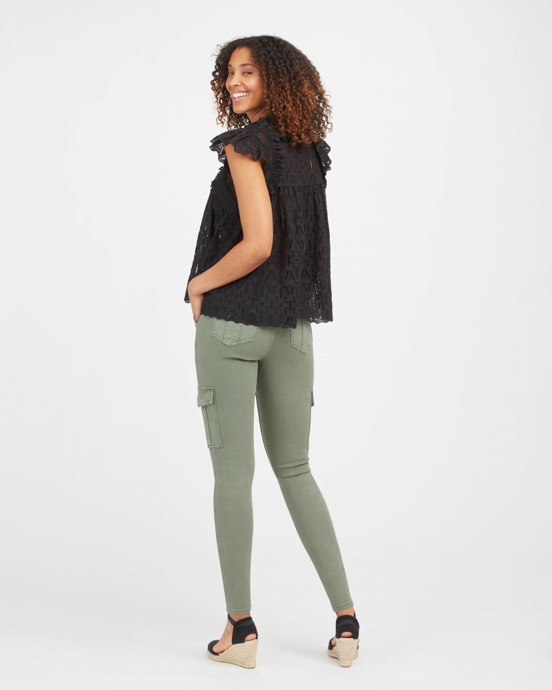 Stretch Twill Ankle Cargo Pant sold by Belletique product image thumbnail 4