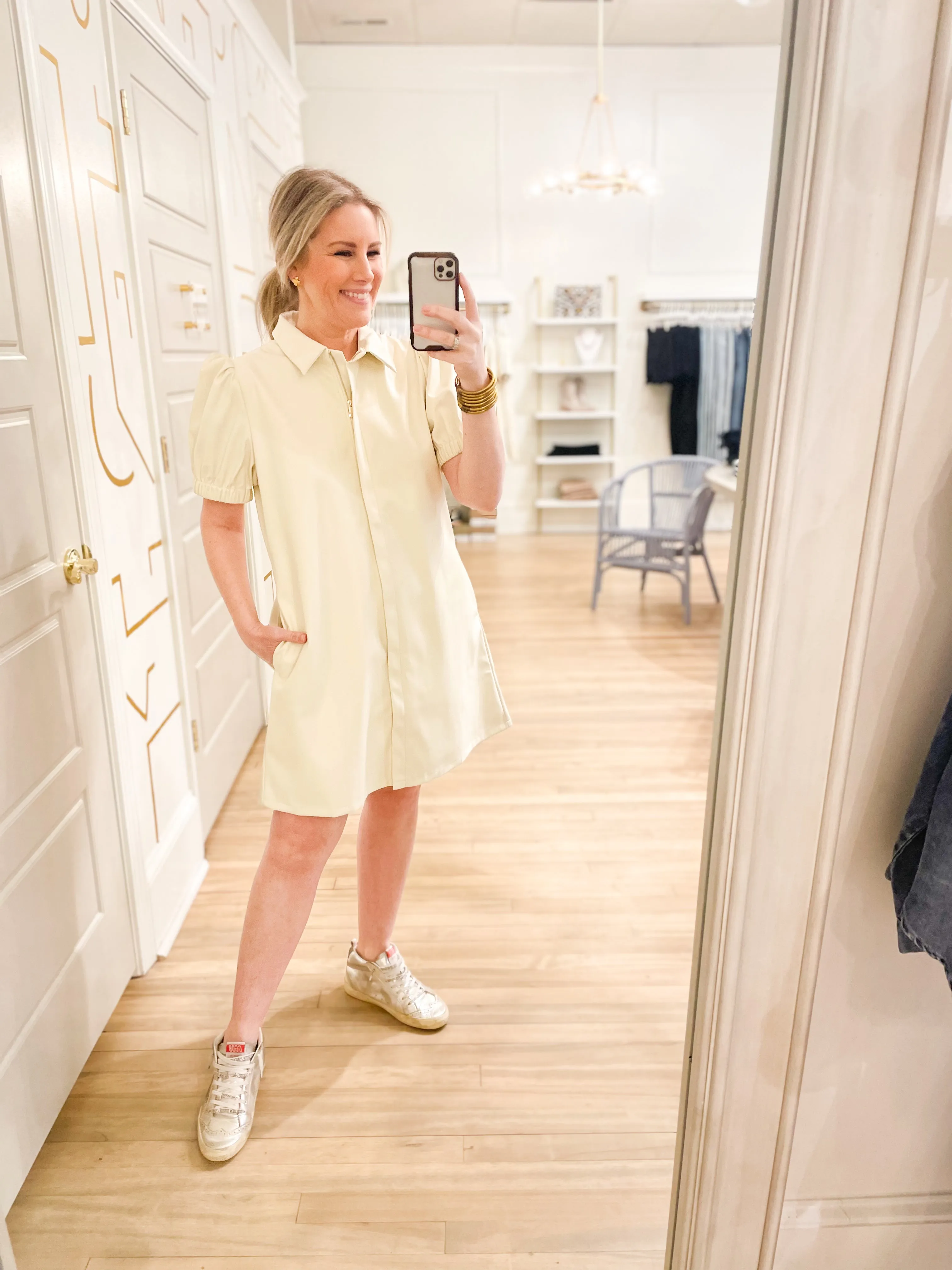 Anderson Dress | Bone sold by Belletique