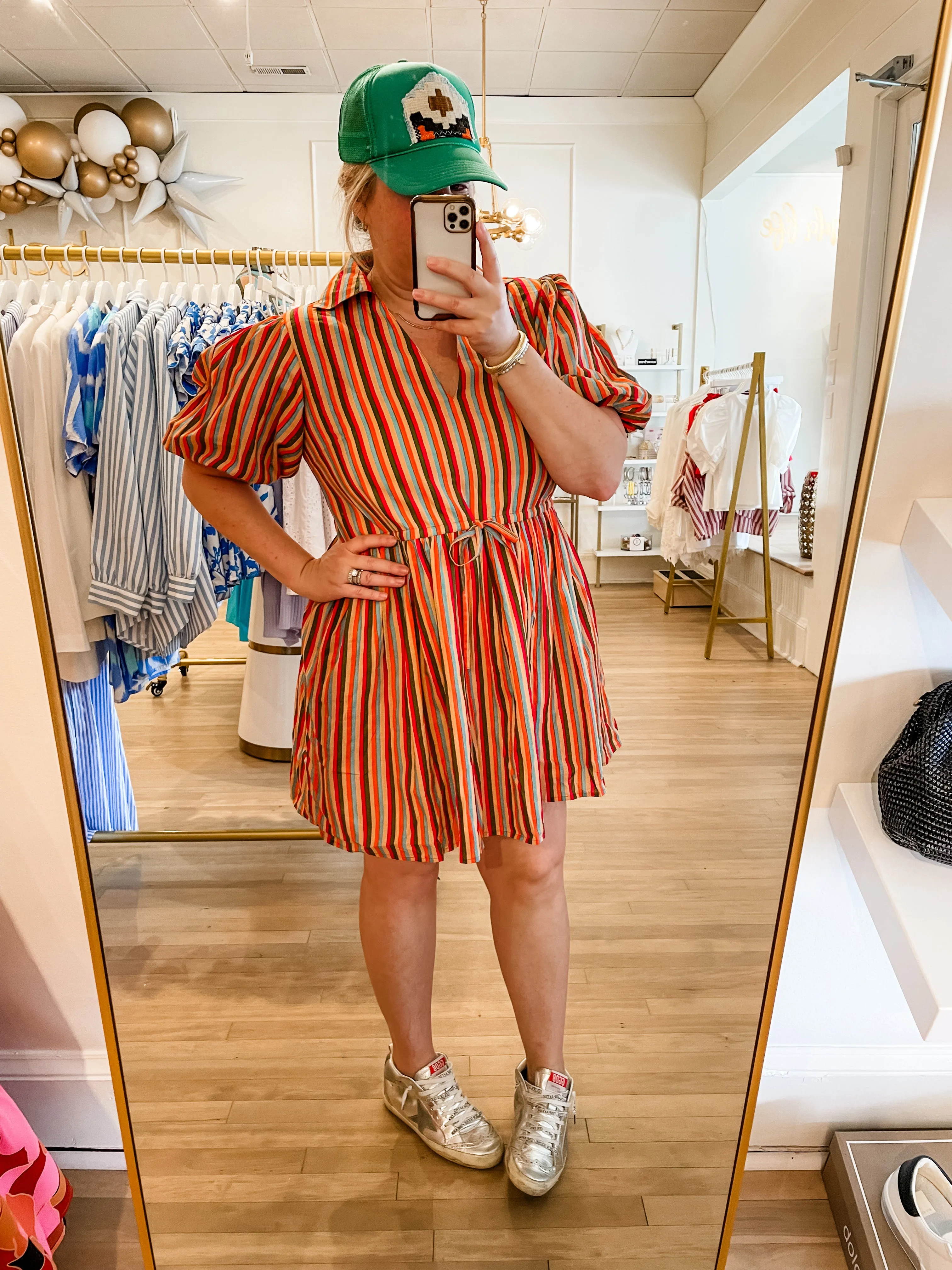 Daphne Dress | Strawberry Stripes sold by Belletique product image thumbnail 2