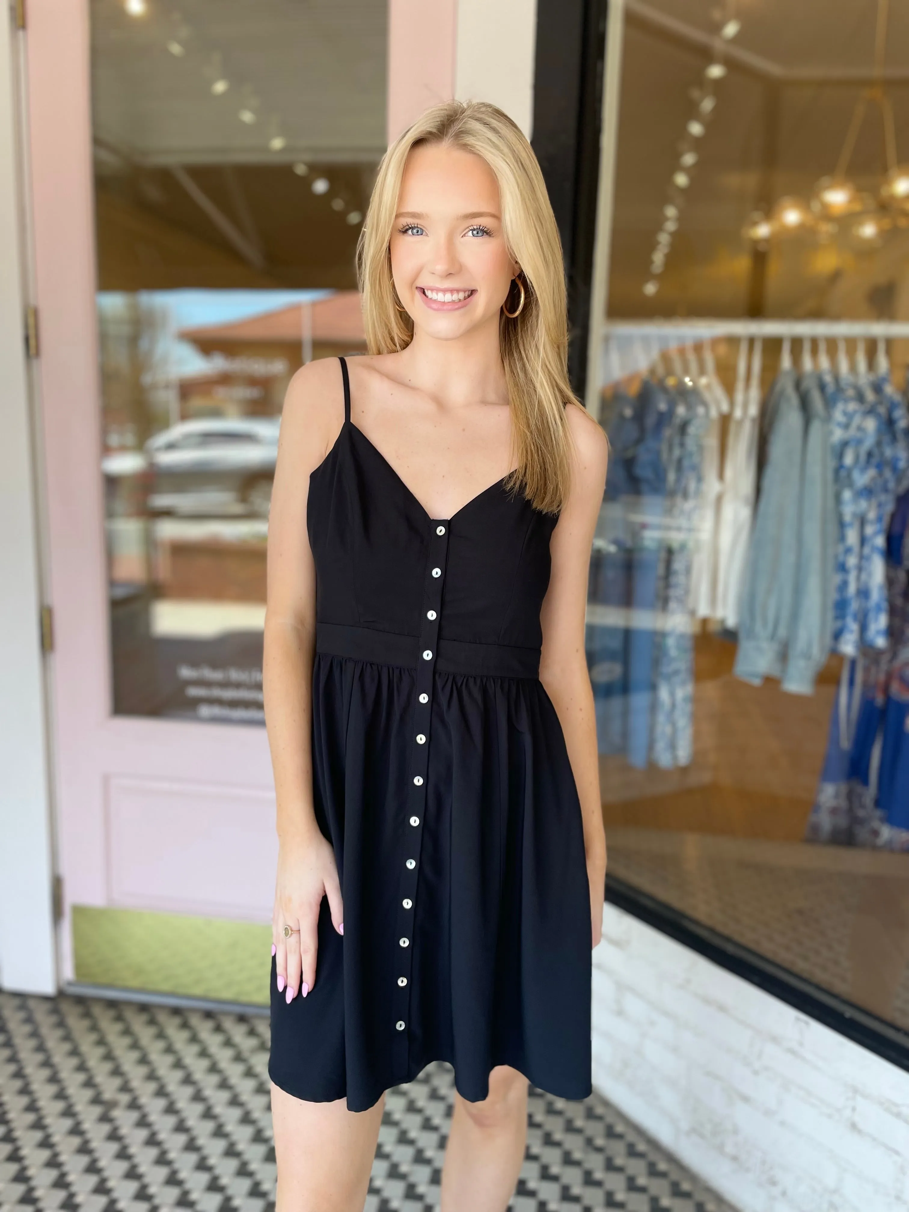 Brynn Dress | Black sold by Belletique