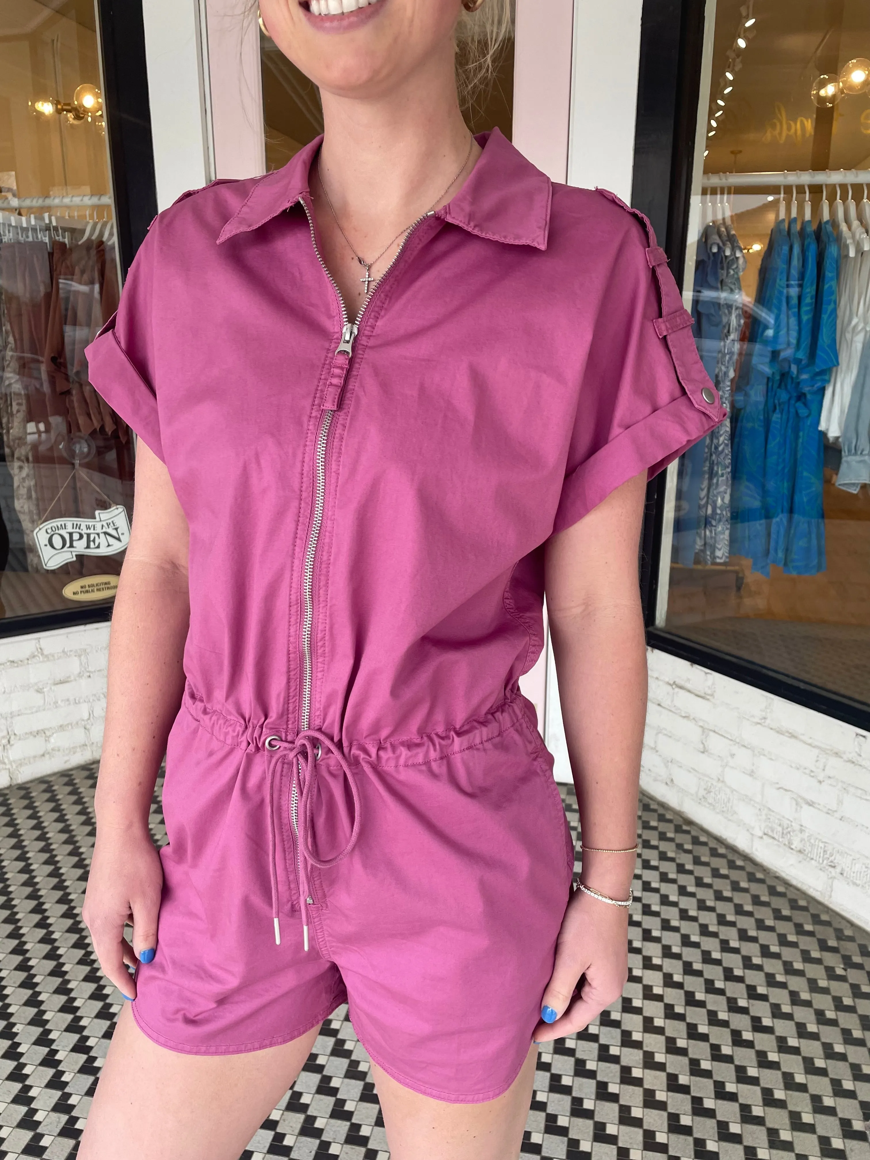 Meg Romper | Elderberry sold by Belletique product image thumbnail 3