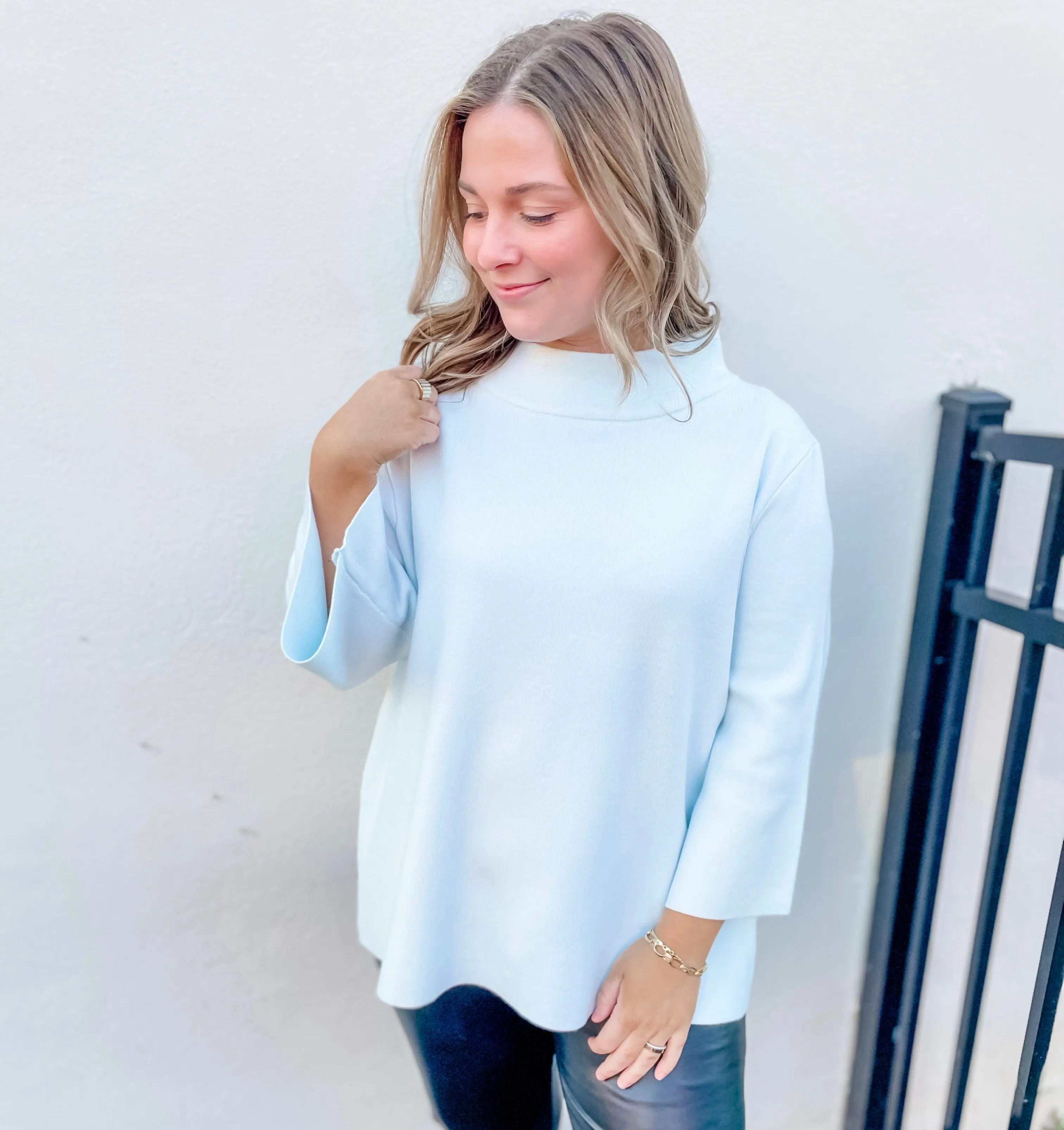 Something Blue Top sold by Belletique