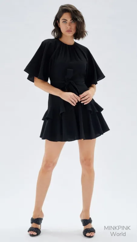 Fatima Frill Mini Dress sold by Belletique