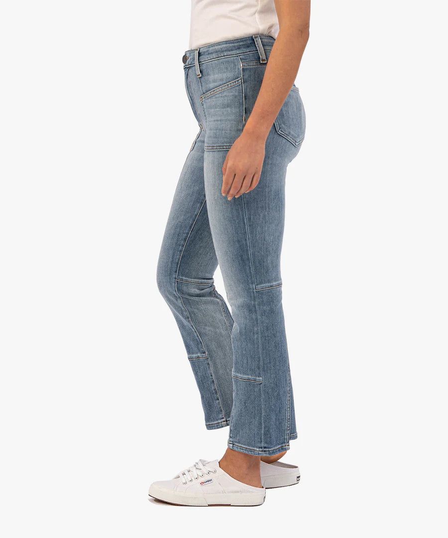 Kelsey High Rise Block Ankle Flare | Sacred sold by Belletique product image thumbnail 2