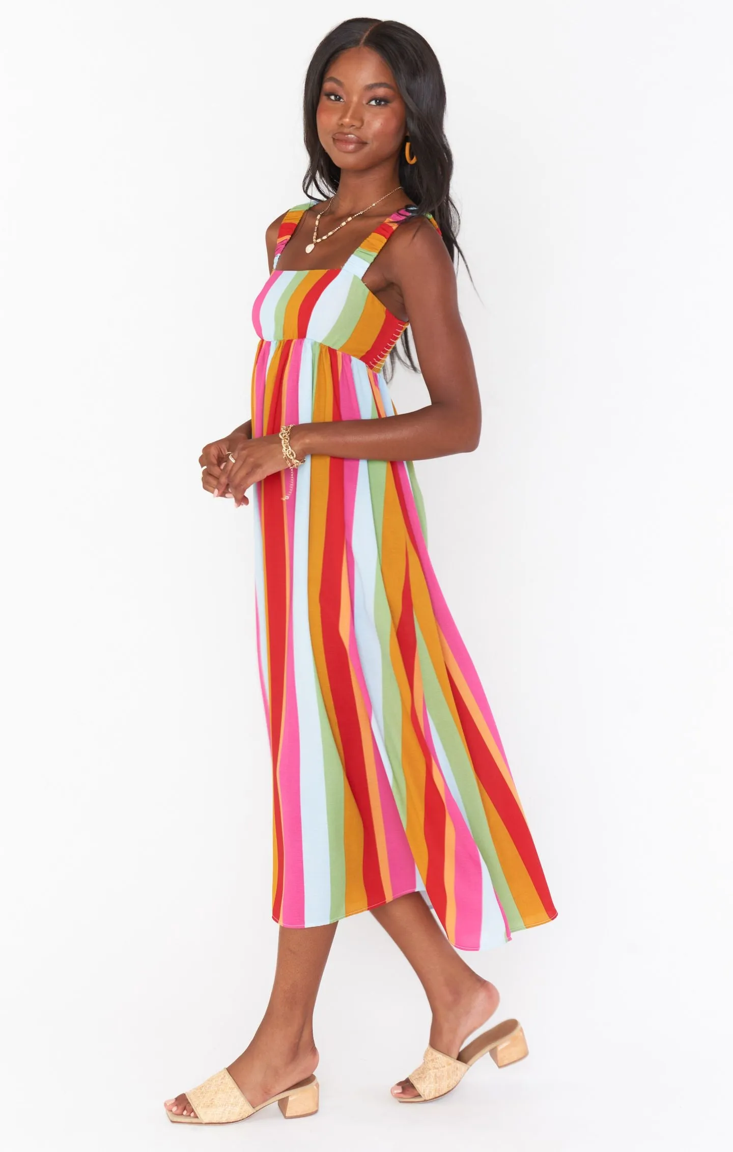 Fling Midi Dress | Getaway Stripe sold by Belletique product image thumbnail 2