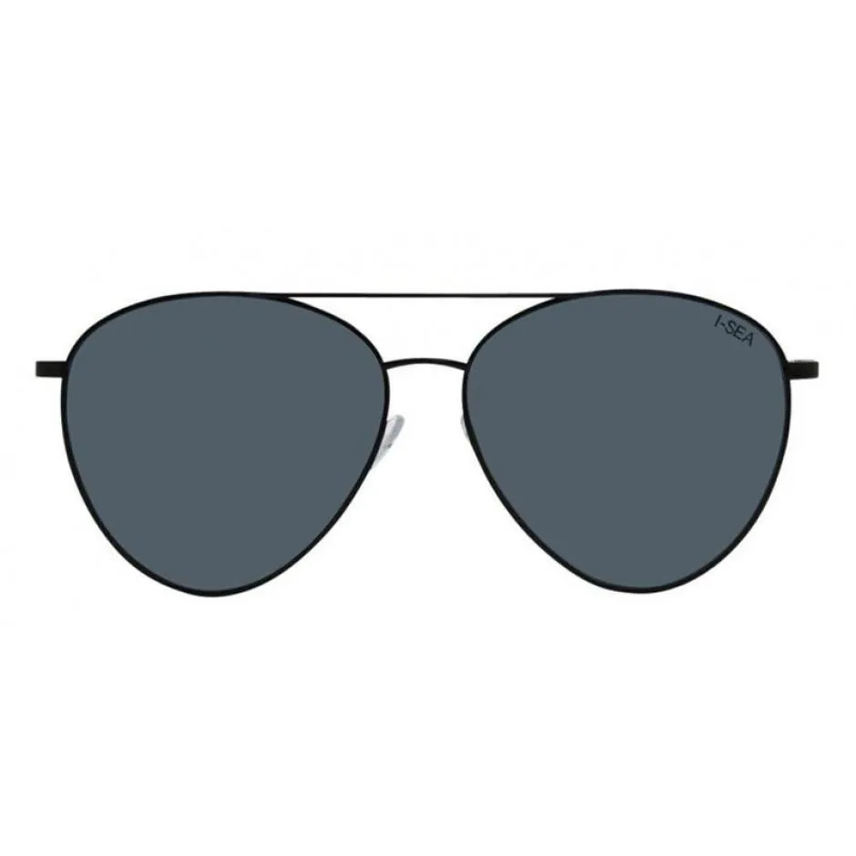 Charlie Sunglasses | Black/Smoke Polarized sold by Belletique