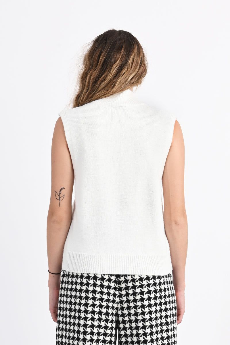 Sleeveless Sweater | Ivory sold by Belletique product image thumbnail 3