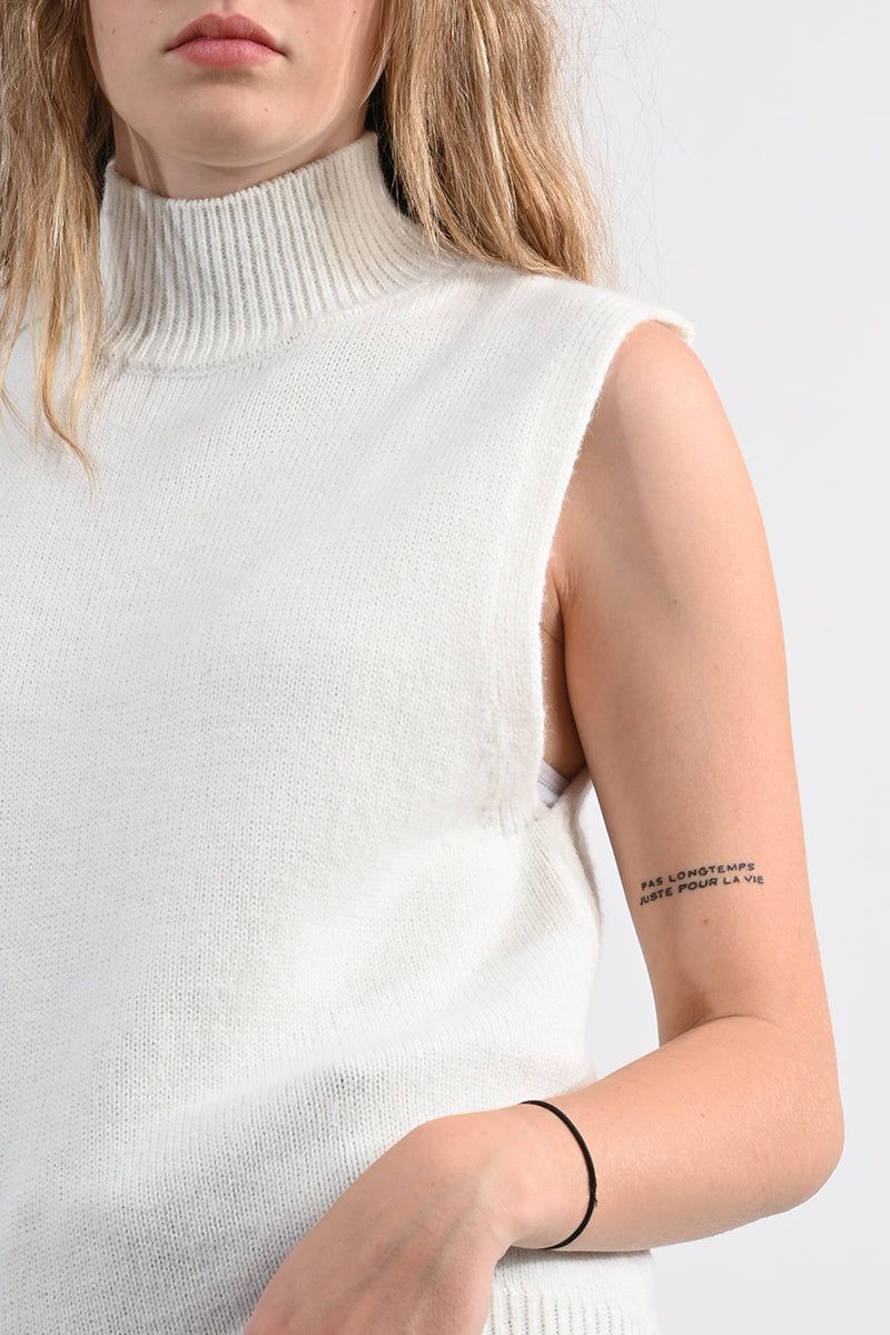 Sleeveless Sweater | Ivory sold by Belletique product image thumbnail 2