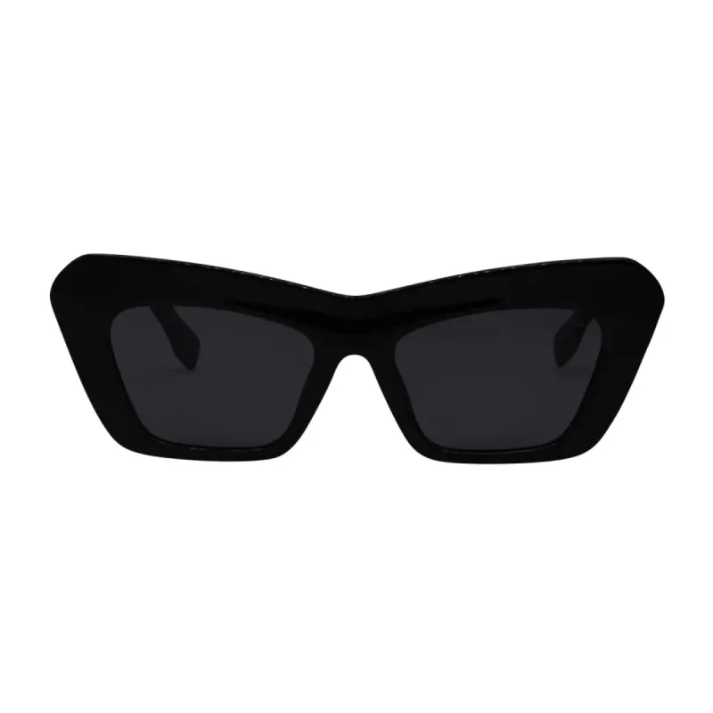 Bella Sunglasses | Black/Smoke Polarized sold by Belletique