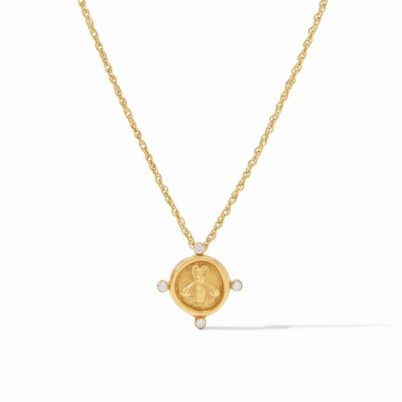 Bee Cameo Solitaire Necklace sold by Belletique