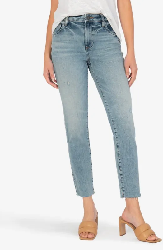 Reese Ankle Straight Leg with Raw Hem | Multiply sold by Belletique