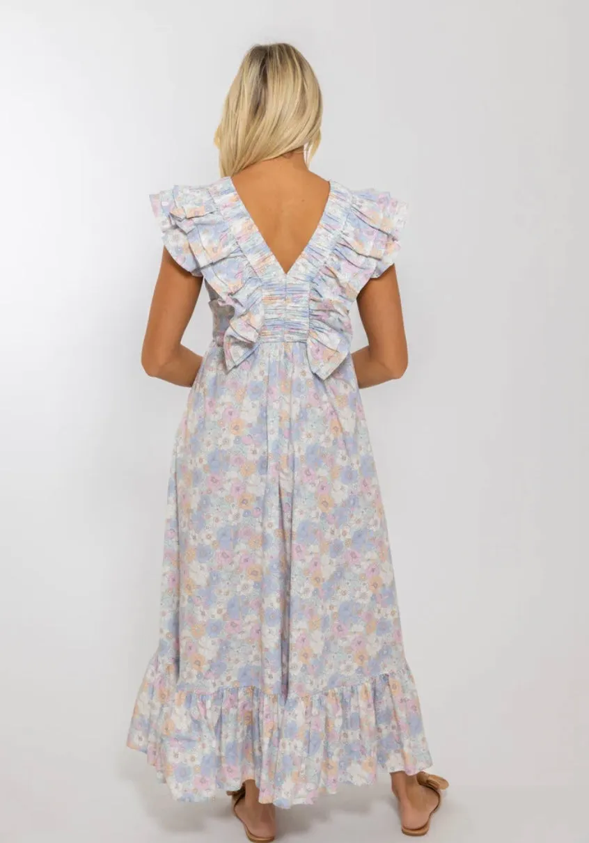 London Floral Maxi Dress sold by Belletique product image thumbnail 4