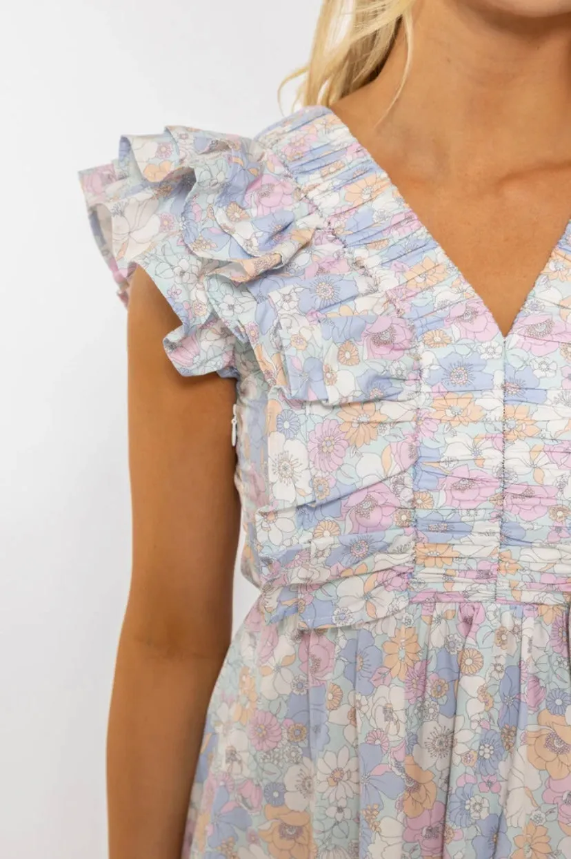 London Floral Maxi Dress sold by Belletique product image thumbnail 2