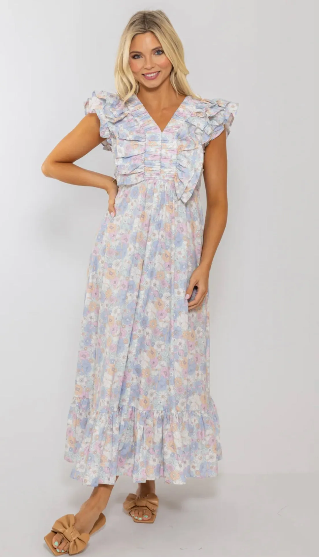 London Floral Maxi Dress sold by Belletique