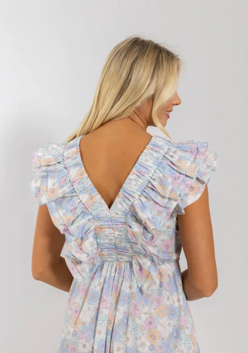 London Floral Maxi Dress sold by Belletique product image thumbnail 3