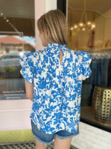 Flutter Floral Top sold by Belletique