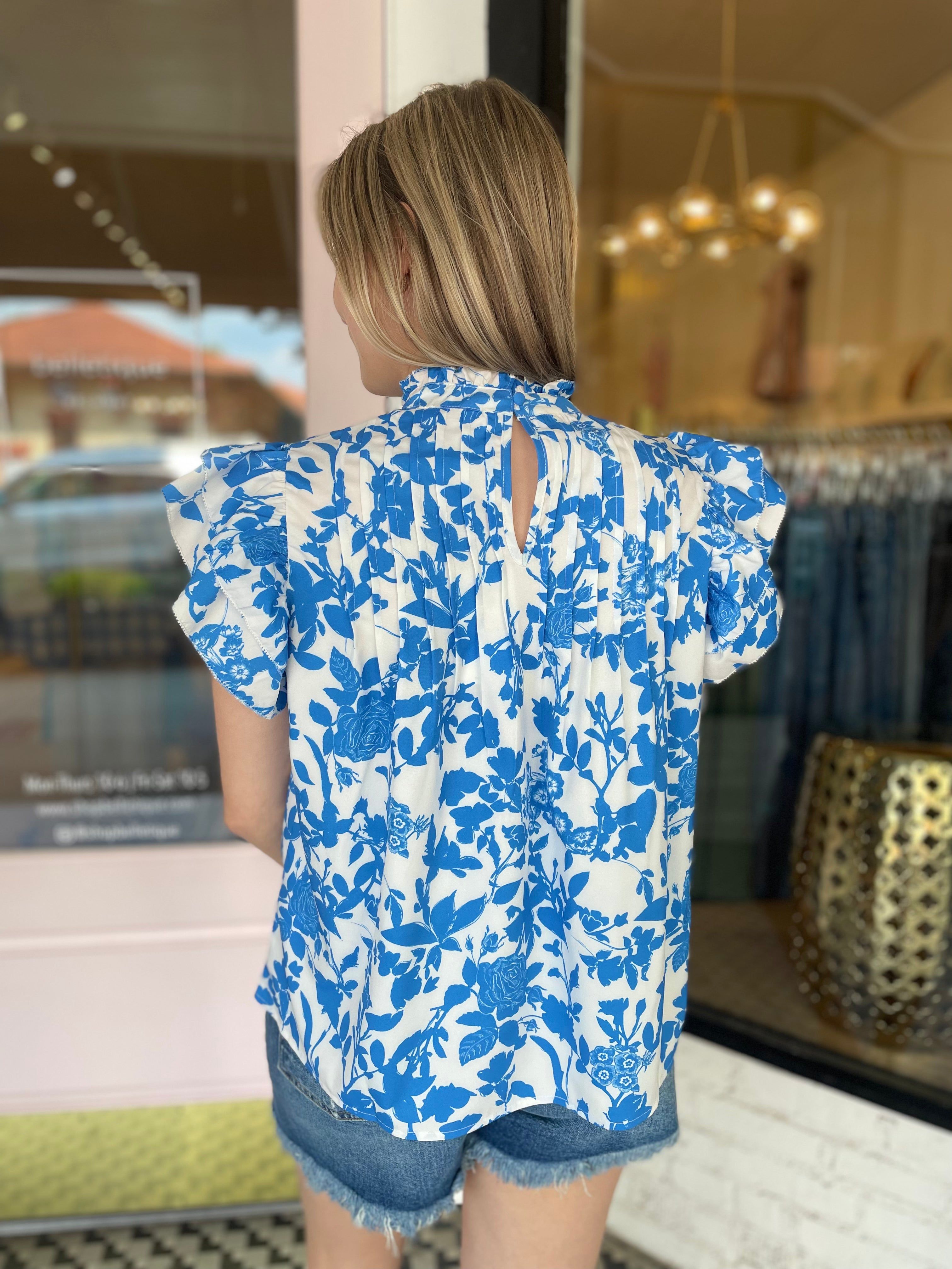 Flutter Floral Top sold by Belletique product image thumbnail 4
