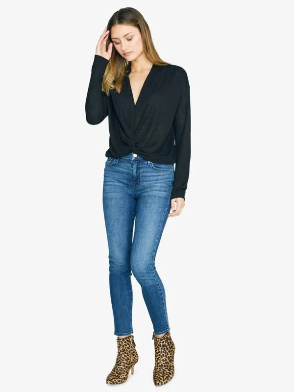 Knot Interested Top | Black sold by Belletique