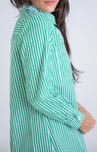 Stripe Poplin Shirt Dress sold by Belletique