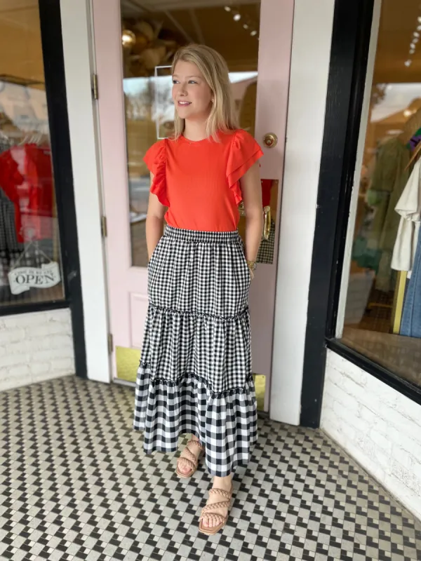 Clementine Flutter Top sold by Belletique