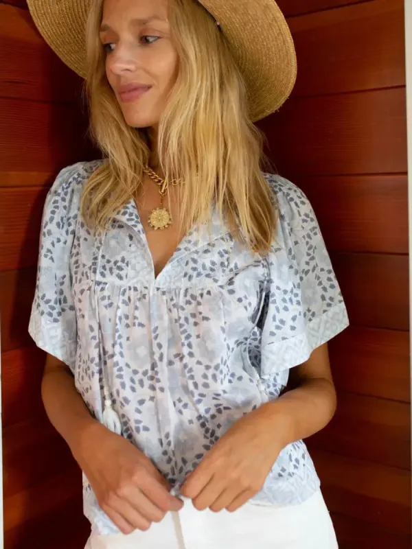 The Solana Top | Blue sold by Belletique