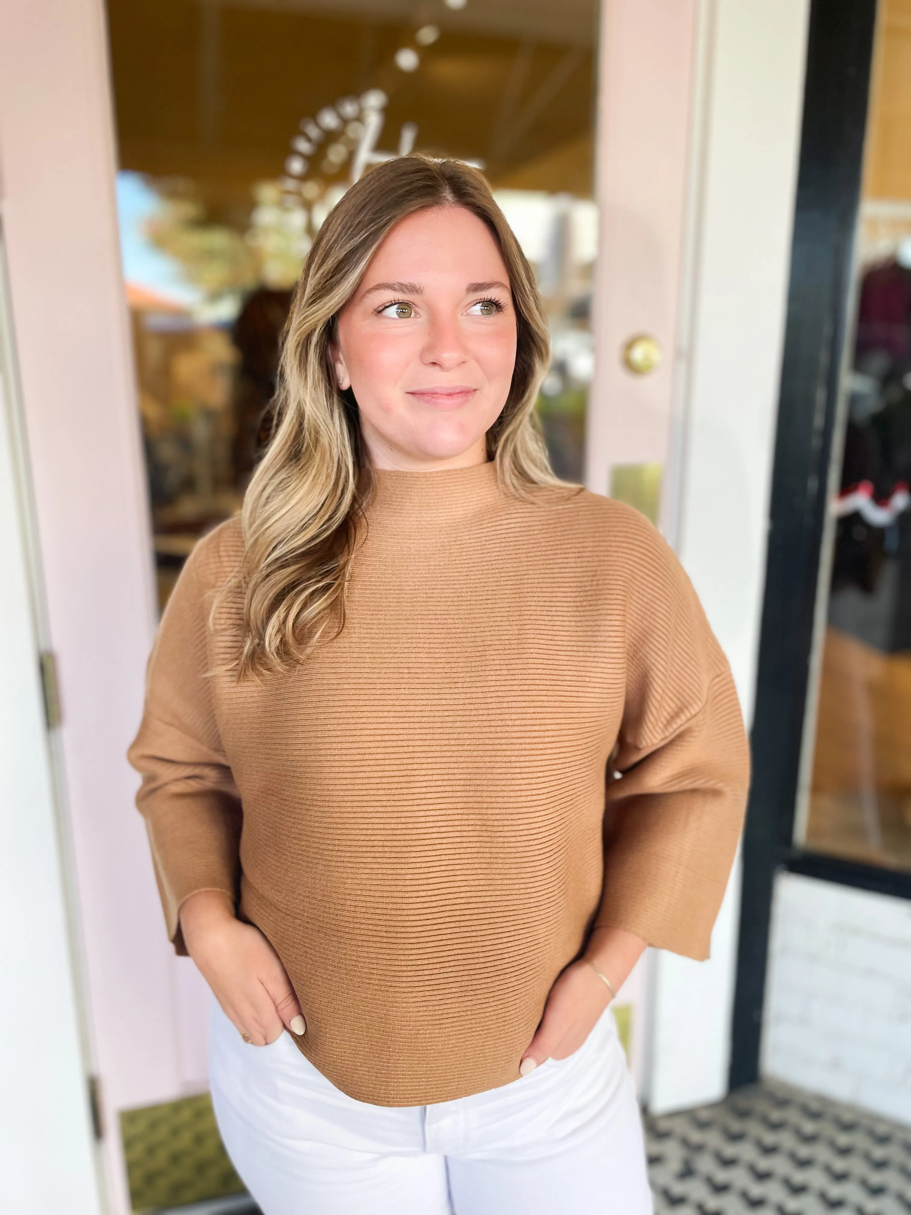 Luna Top | Camel sold by Belletique