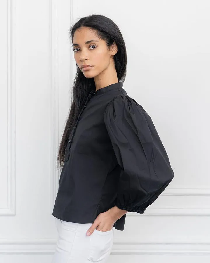 Balloon Sleeve Shirt | Black sold by Belletique product image thumbnail 4