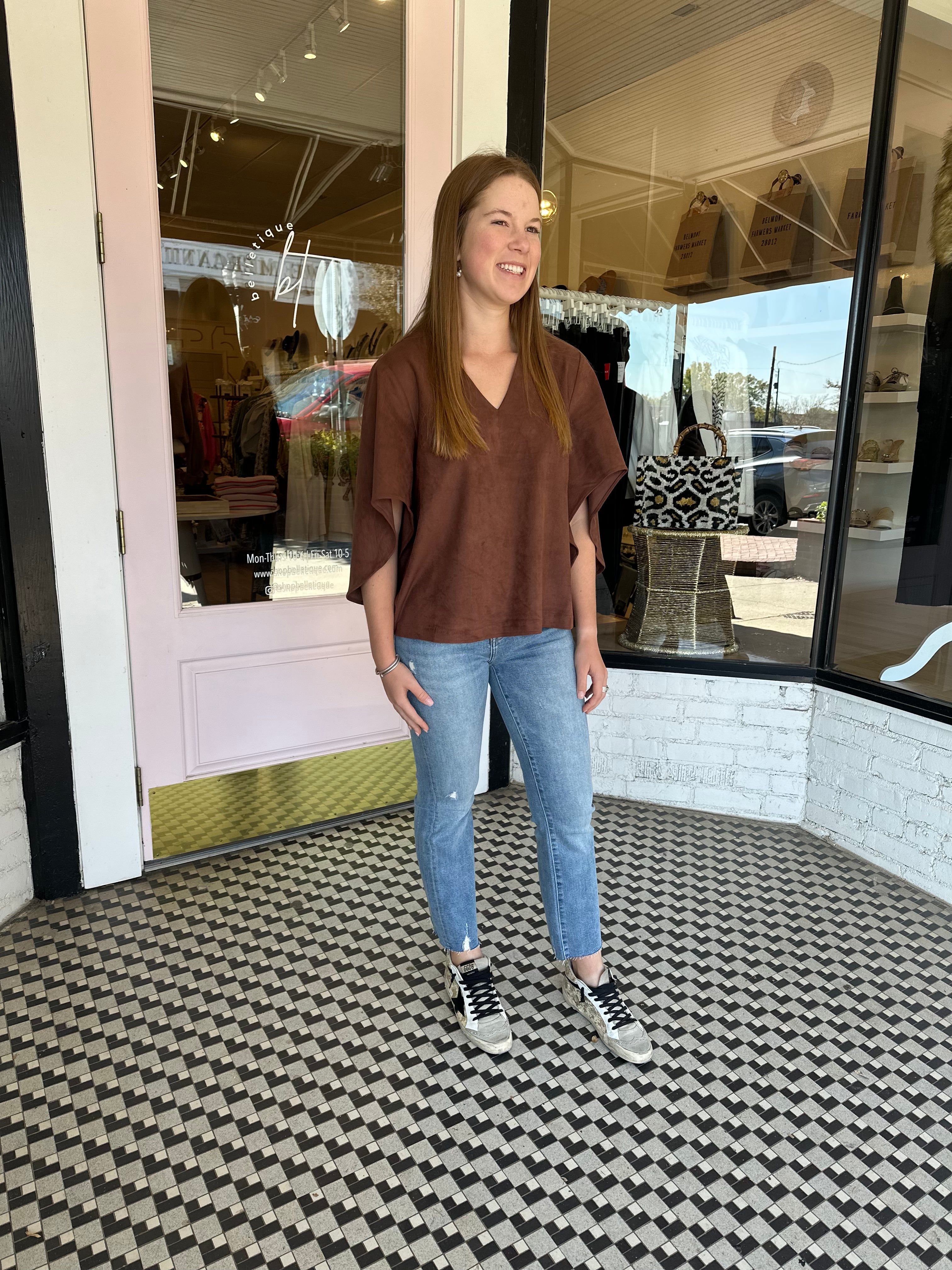 Nina Top | Chocolate sold by Belletique product image thumbnail 2