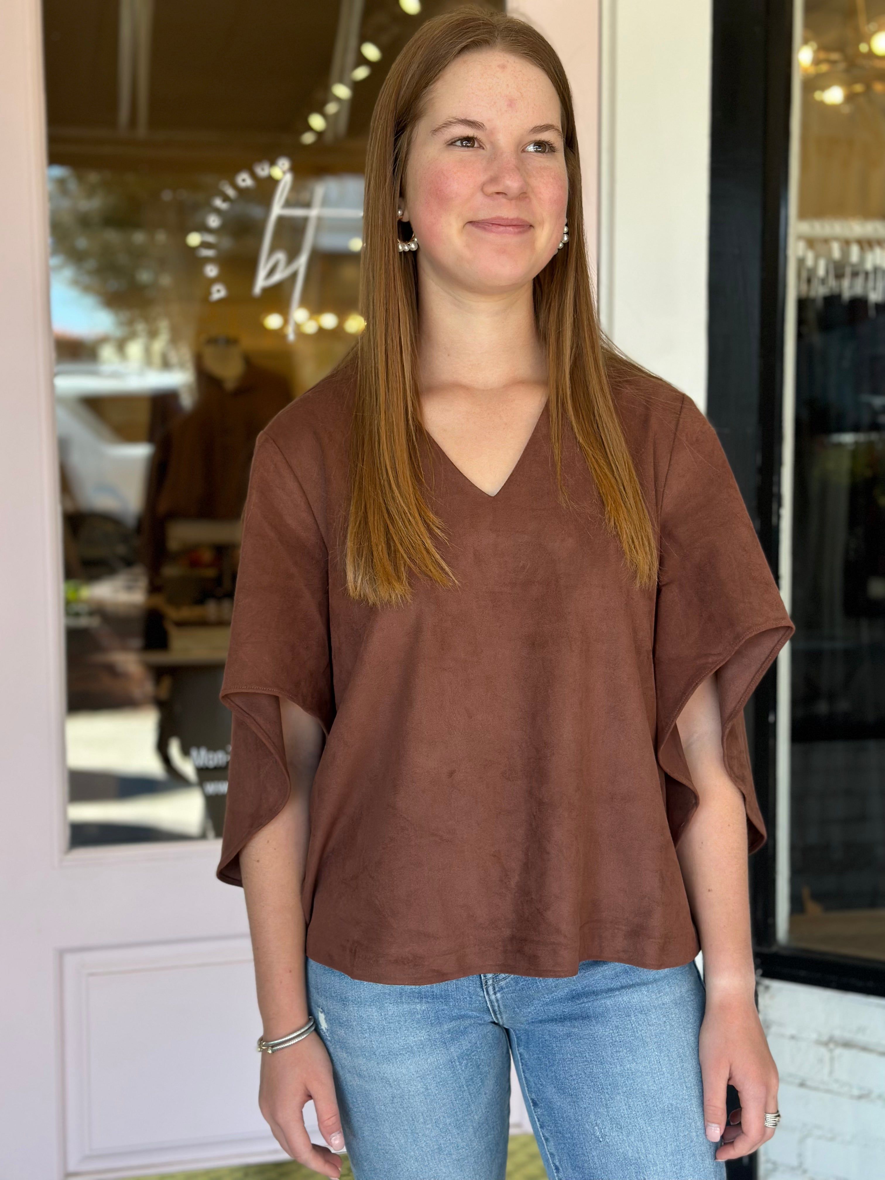 Nina Top | Chocolate sold by Belletique