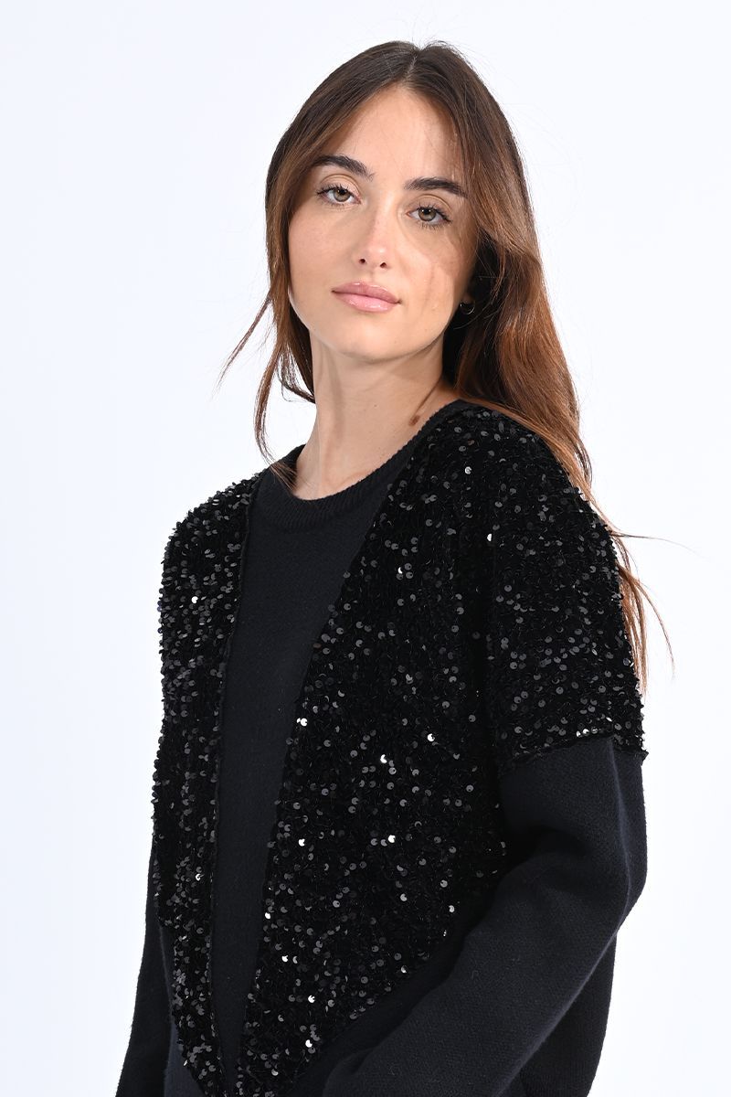 Sequined Black Sweater sold by Belletique product image thumbnail 4