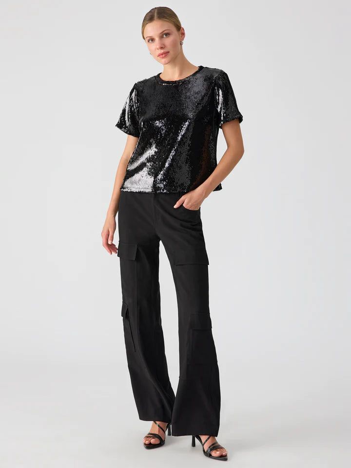 The Perfect Sequin Tee | Black sold by Belletique product image thumbnail 3