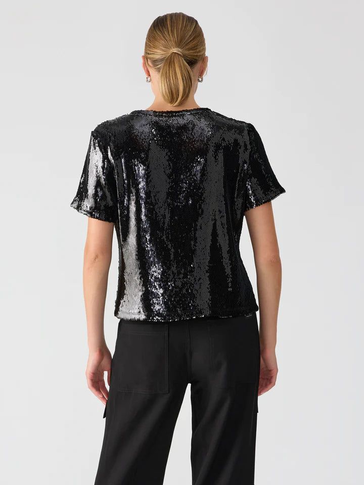 The Perfect Sequin Tee | Black sold by Belletique product image thumbnail 4