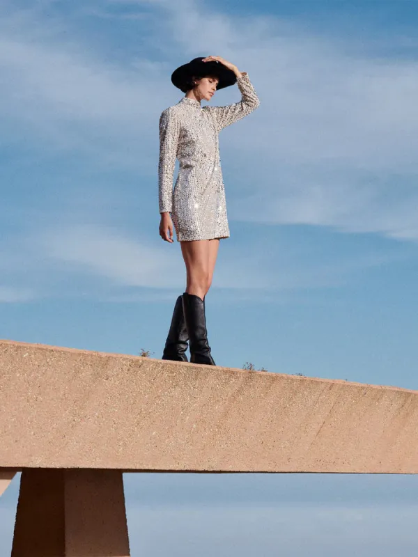 All Night Long Dress | Champagne sold by Belletique