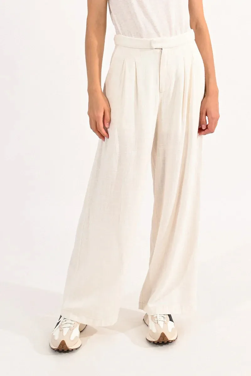 Cate Wide Leg Pants | Ivory sold by Belletique