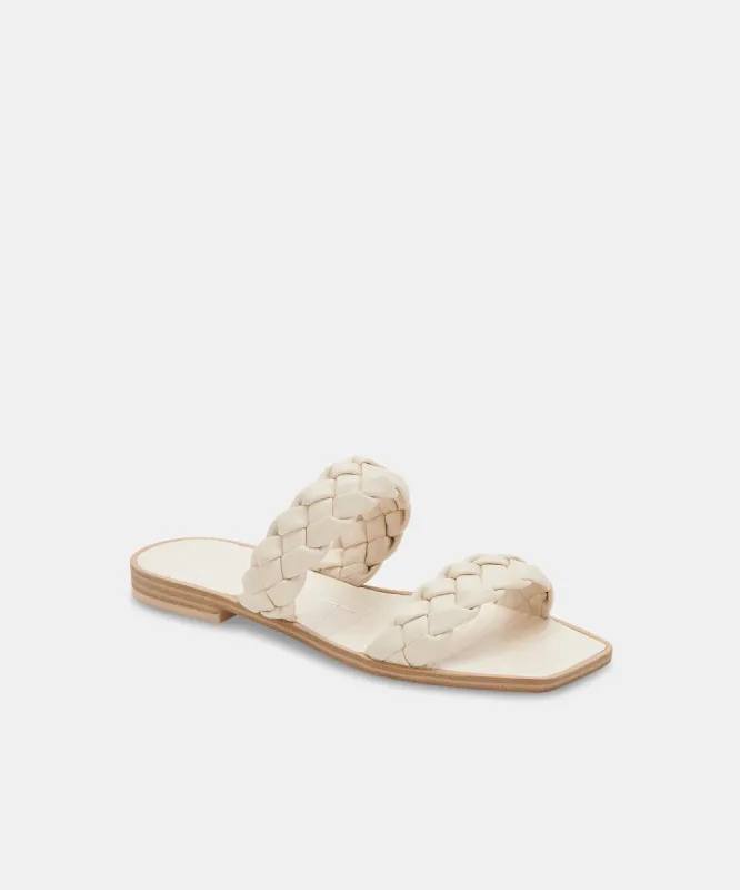 Indy Sandals | Ivory Stella sold by Belletique