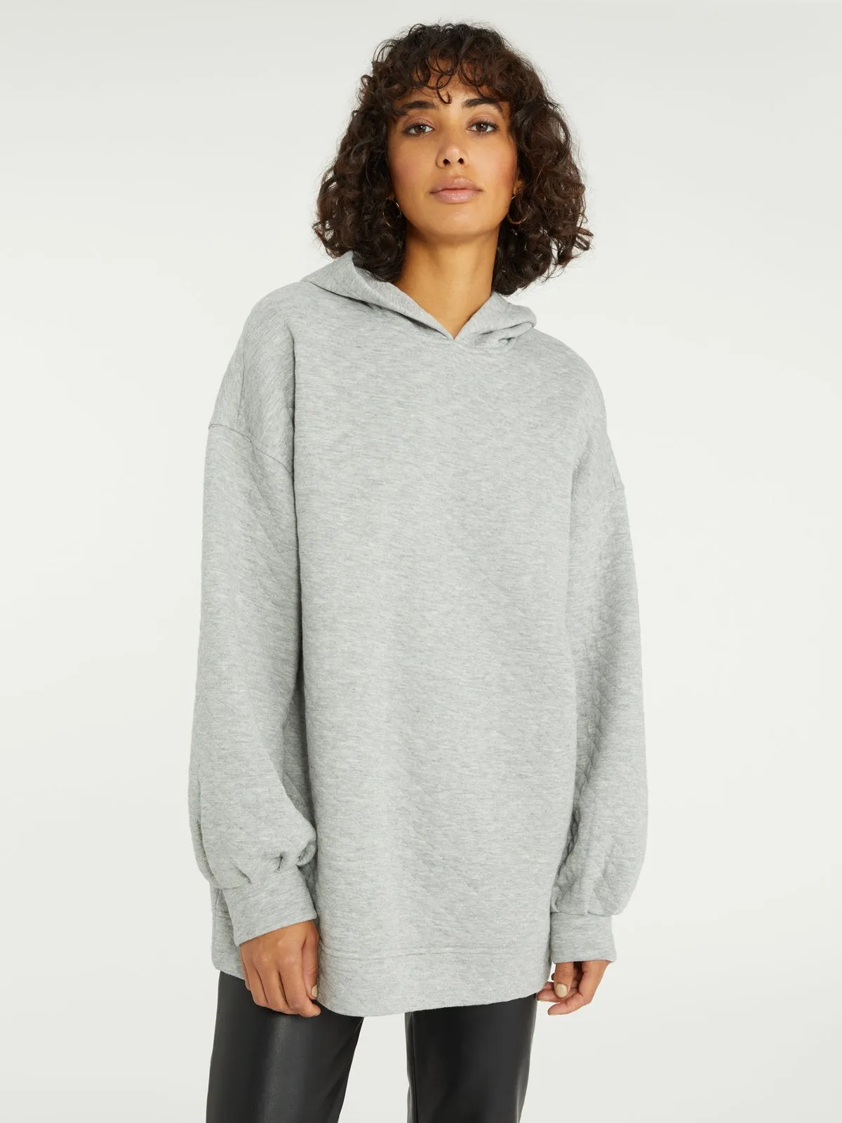 Quilted Sweatshirt Heather Grey sold by Belletique product image thumbnail 2