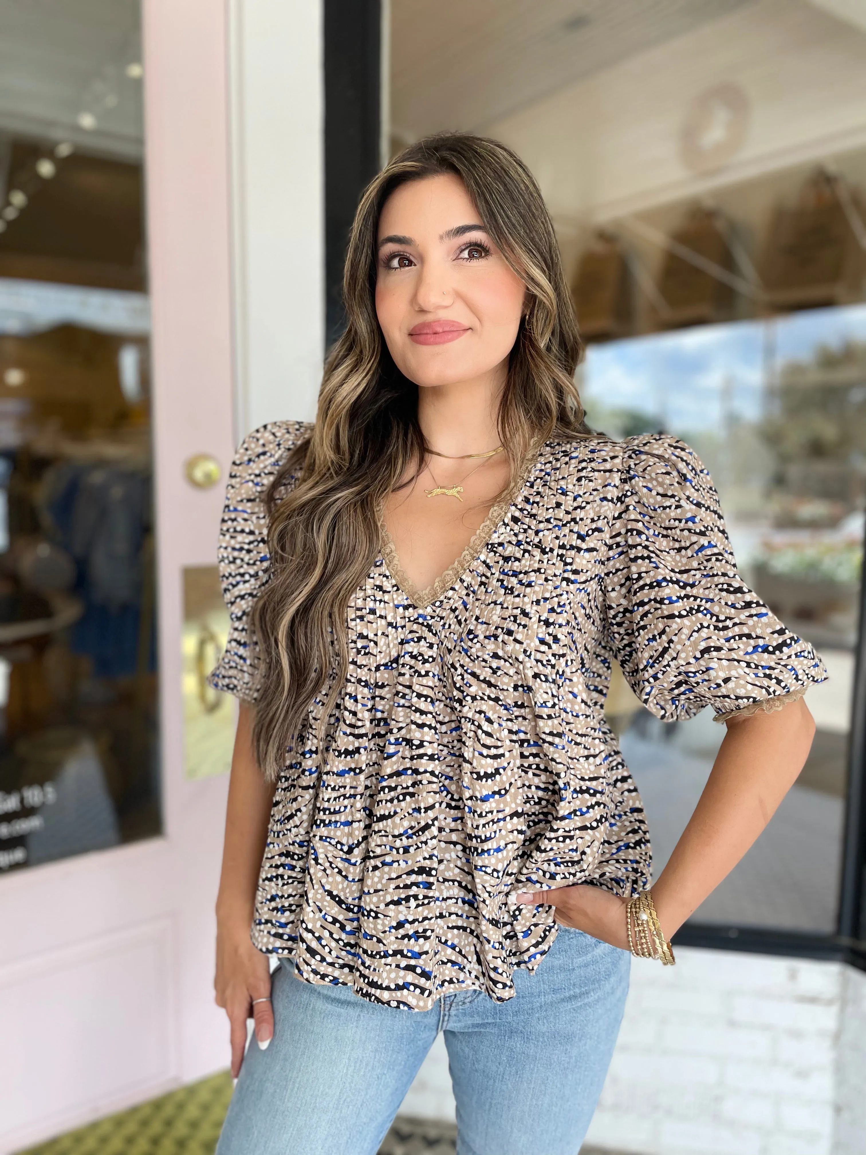 Mia Top | Snowy Animal sold by Belletique product image thumbnail 2