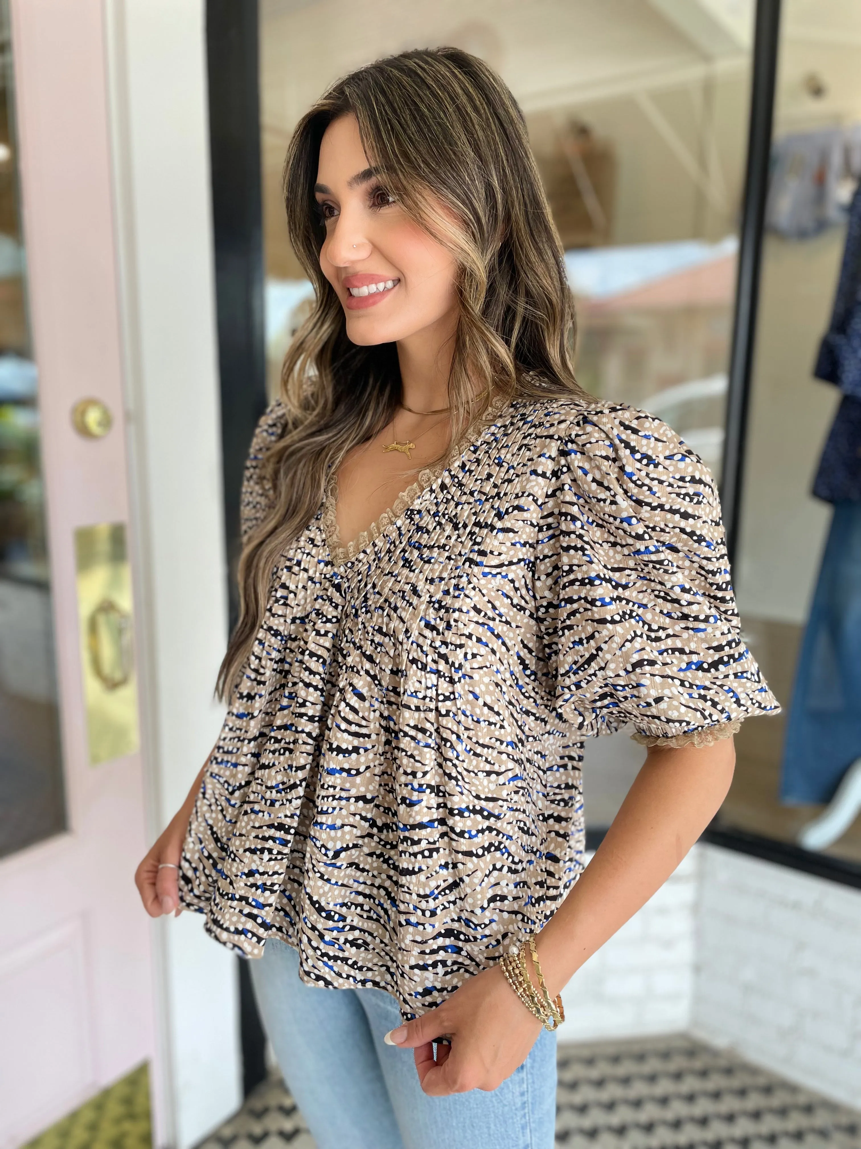 Mia Top | Snowy Animal sold by Belletique product image thumbnail 3