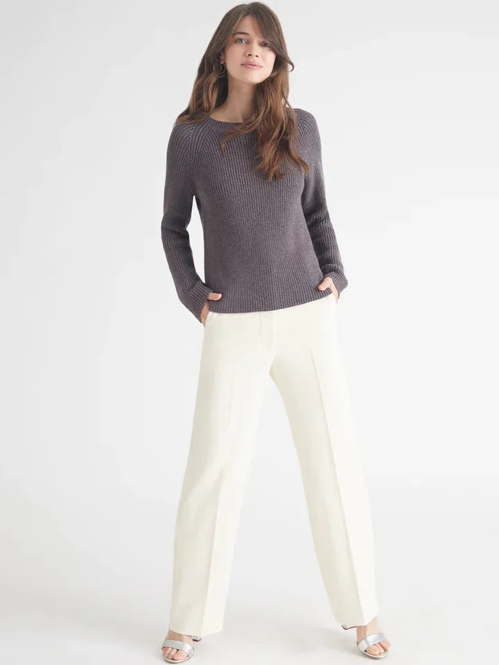 Jane Metallic Crewneck Sweater | Charcoal sold by Belletique product image thumbnail 5