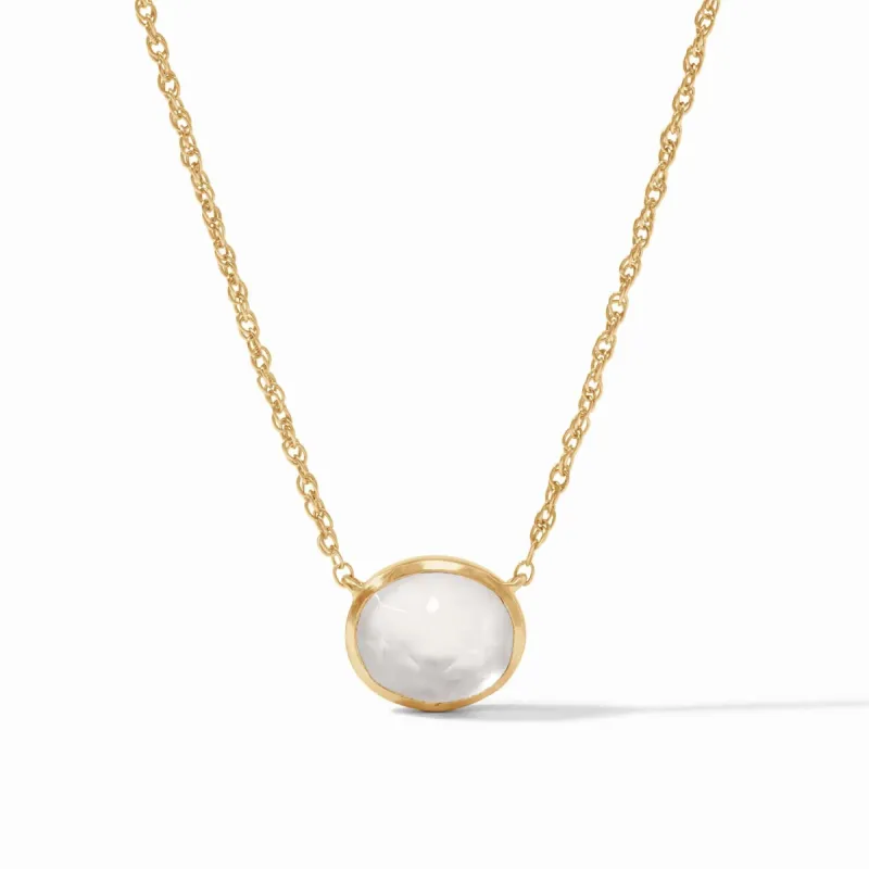 Nassau Solitaire Necklace sold by Belletique