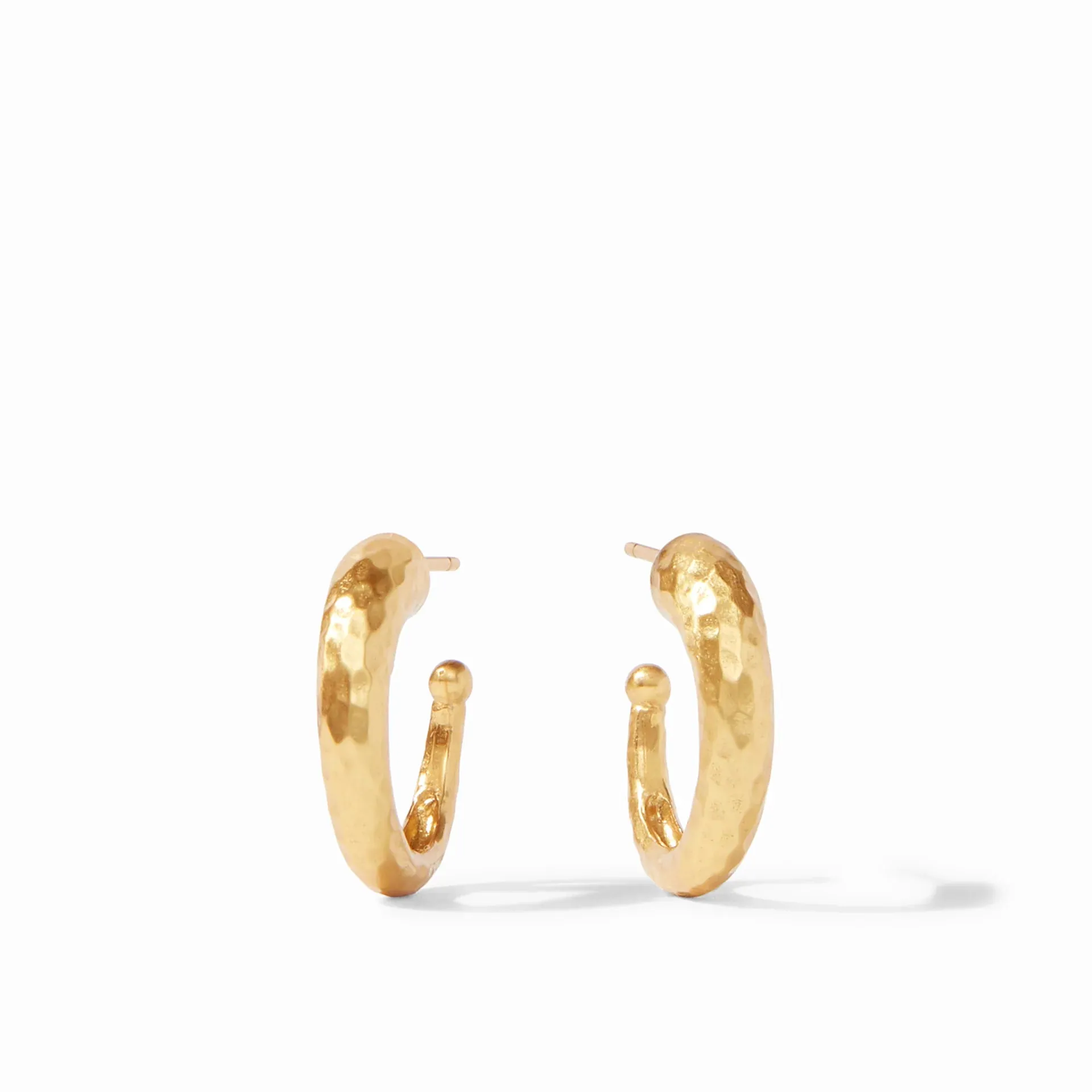 Gold Hammered Hoop Earrings | Small sold by Belletique
