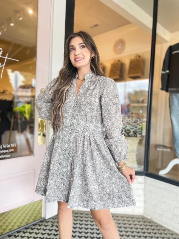 Alex Dress | Grey Dove sold by Belletique