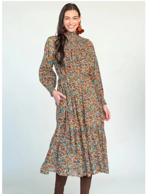 Piper Dress | Wildflower Ivory sold by Belletique