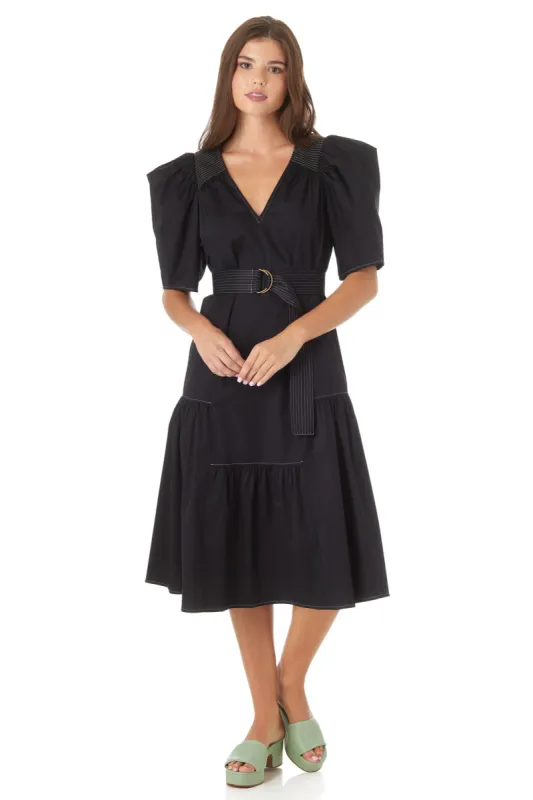 Odell Dress | Black sold by Belletique
