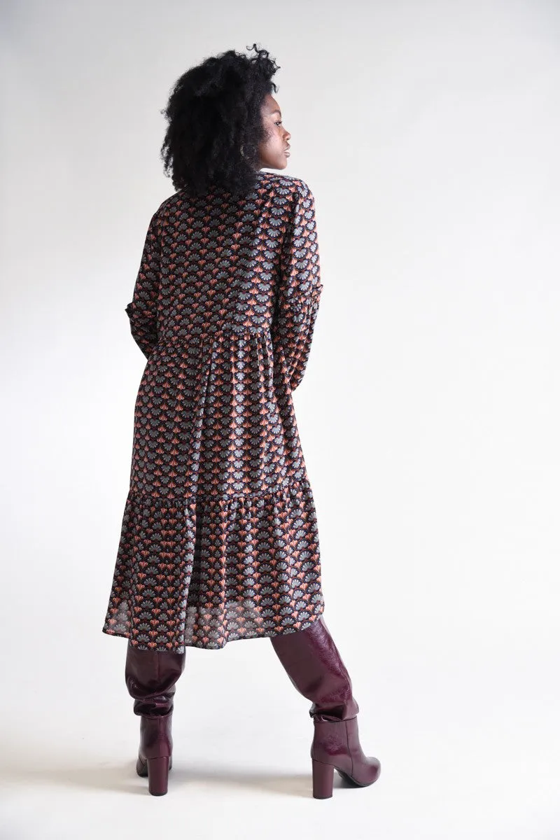 Georgia Midi Dress | Navy sold by Belletique product image thumbnail 3