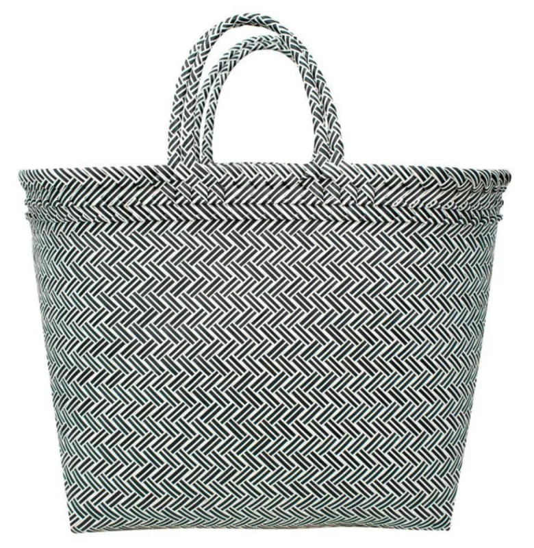 Maisy Tote: Black and White sold by Belletique