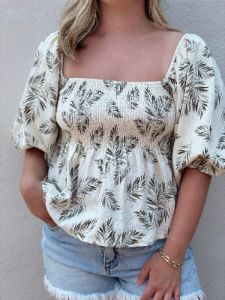 Palms Top sold by Belletique