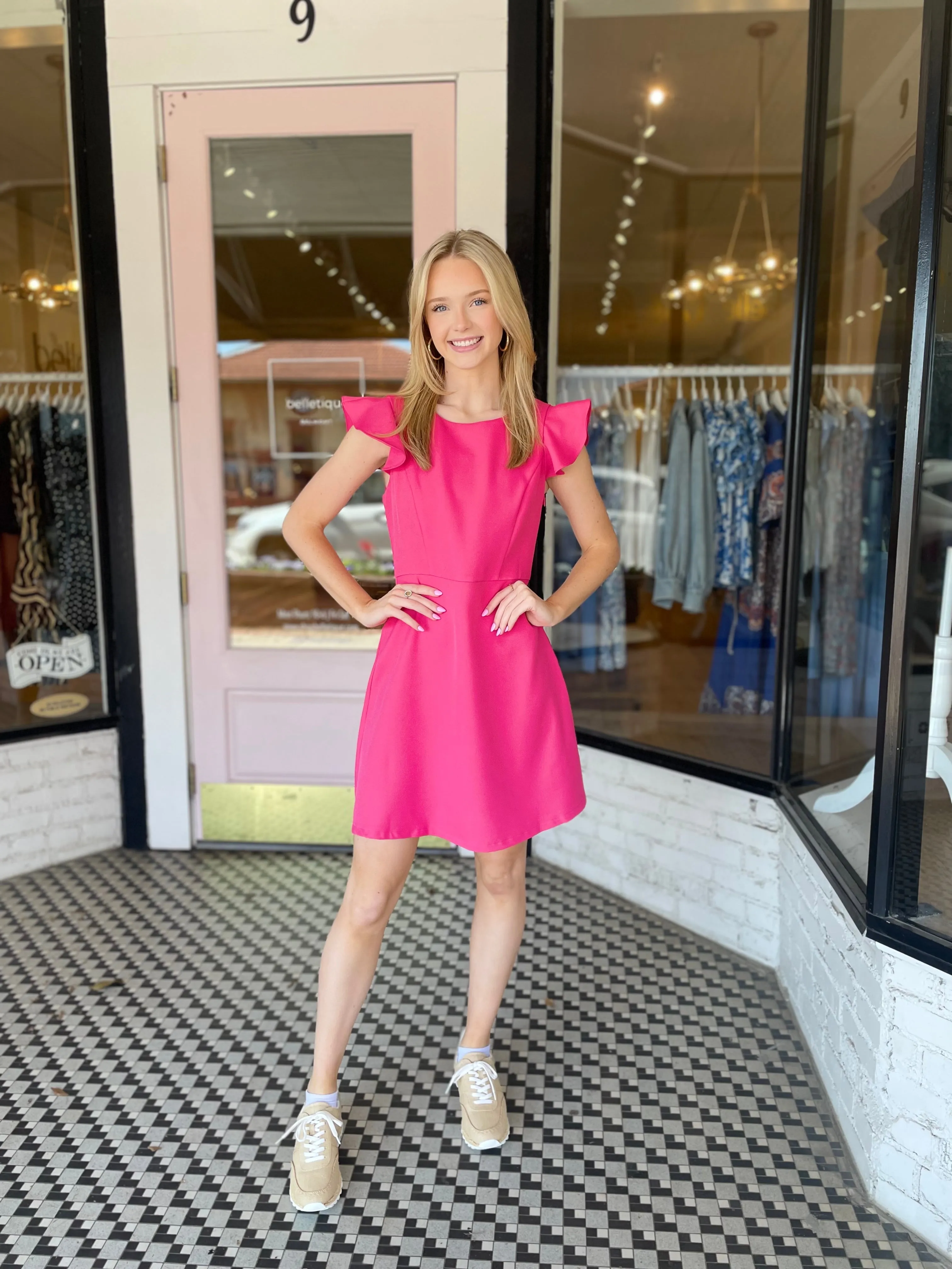 Poppie Dress | Pink sold by Belletique product image thumbnail 2